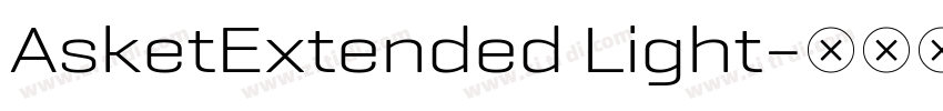 AsketExtended Light字体转换